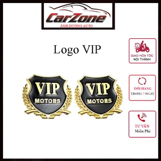 Logo Vip Trang Trí Xe Ô Tô – Logo Vip Mạ Cao Cấp ¬¬– Bộ 2 Chiếc
