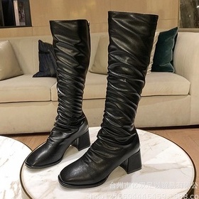Boot Nữ Đùi Da Nhăn 7P Hapas - BOT783
