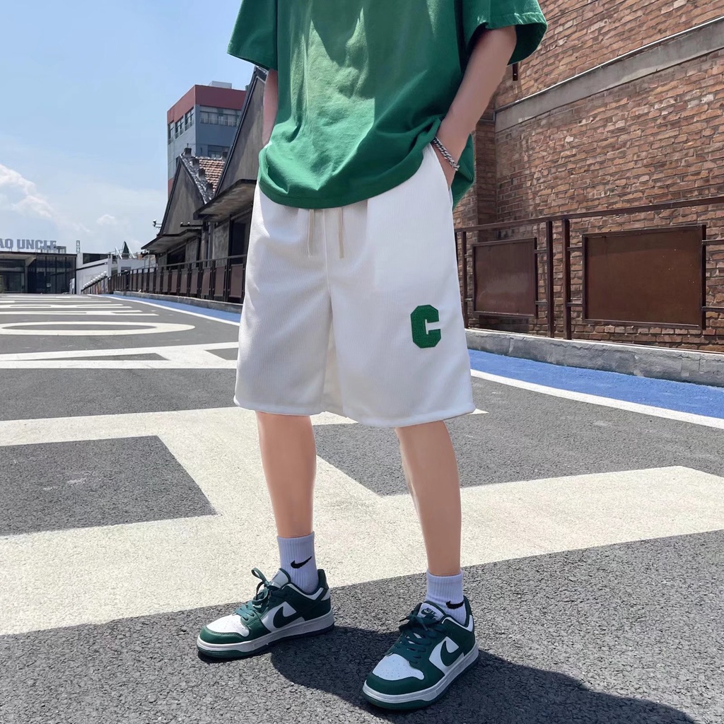 Quần Short Thể Thao Ống Rộng Lưng Thun Thoải Mái Thời Trang Cho Nam size M-3XL