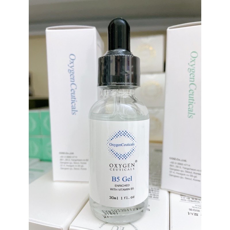 Chiết 30ml Serum B5 gel Oxygen Ceuticals phục hồi dưỡng sáng căng bóng da 30ml