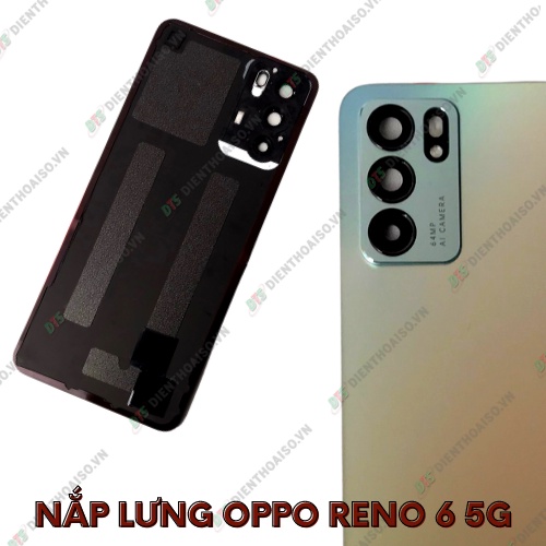 Nắp lưng reno 6 5g kèm kính camera