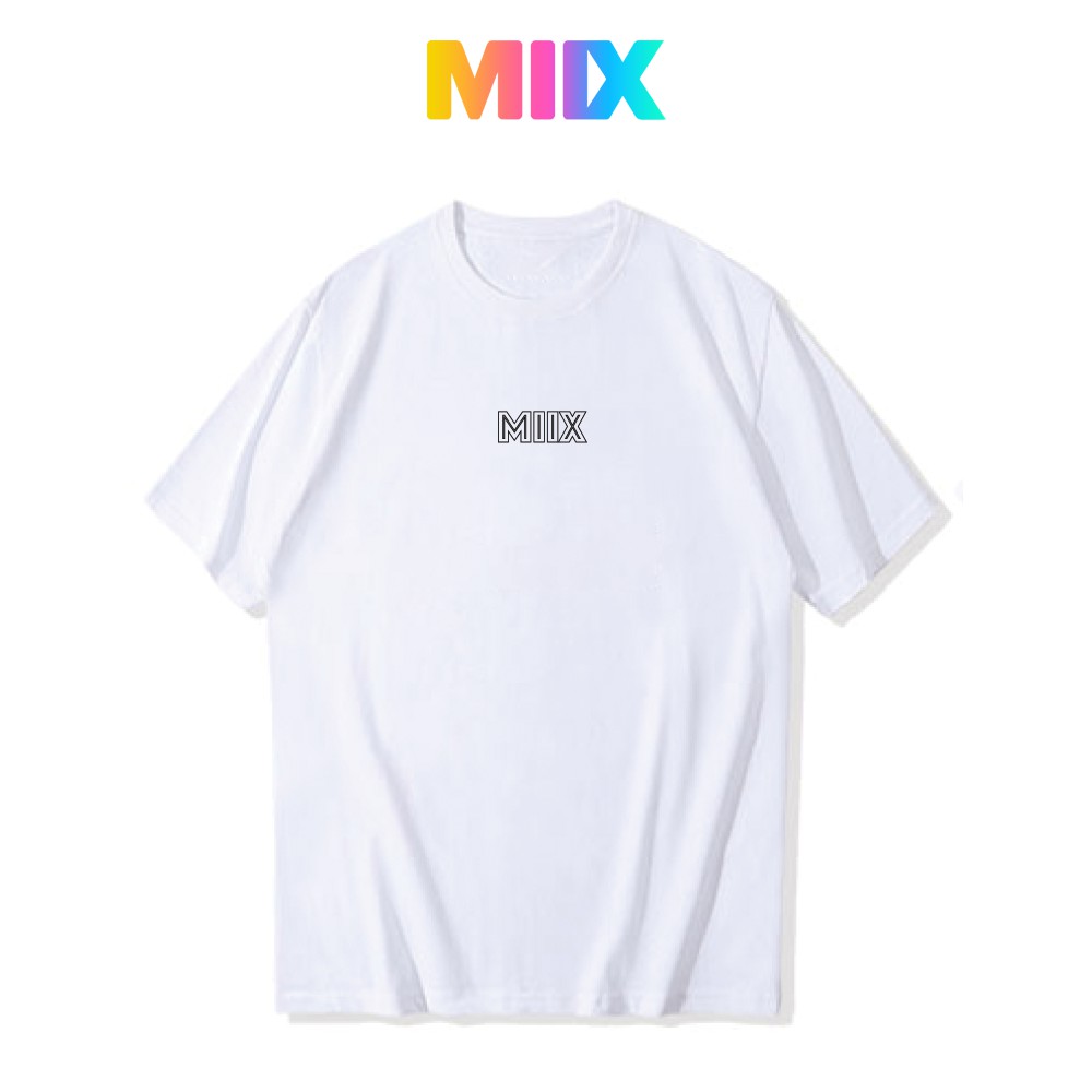 [Mã FASHIONMALLT4 giảm 15% đơn 150k] Áo thun tay lỡ form rộng unisex Miix basic tee màu đen MT023