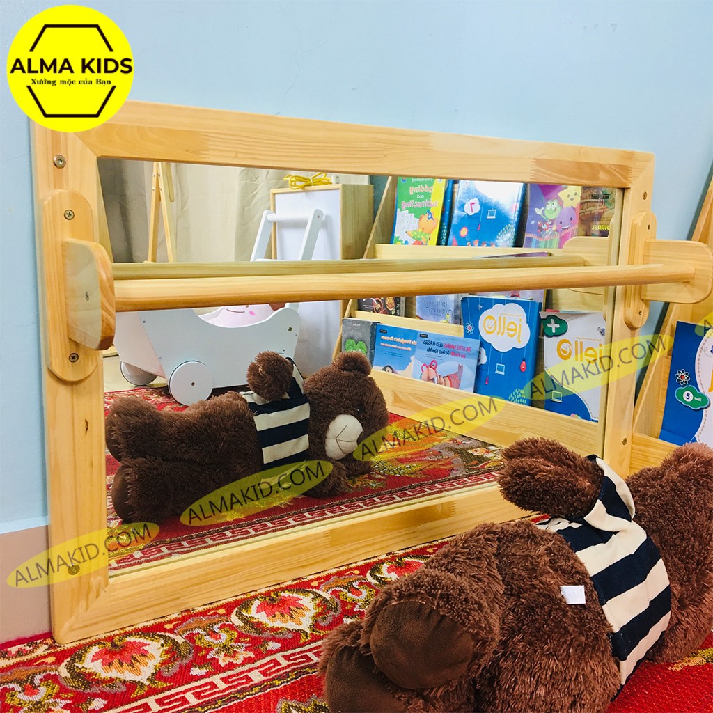 Gương Soi Toàn Thân Cho Bé - Gương Tương Tác Cho Trẻ Sơ Sinh Alma Kids AMK2111.