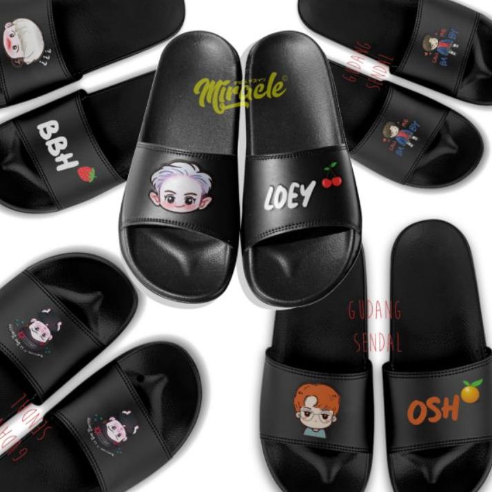 (_069) 2.2 slip-on EXO-SC BAEKHYUN Dép Đi Trong Nhà Không Có Hộp Đựng Cho Gia Đình