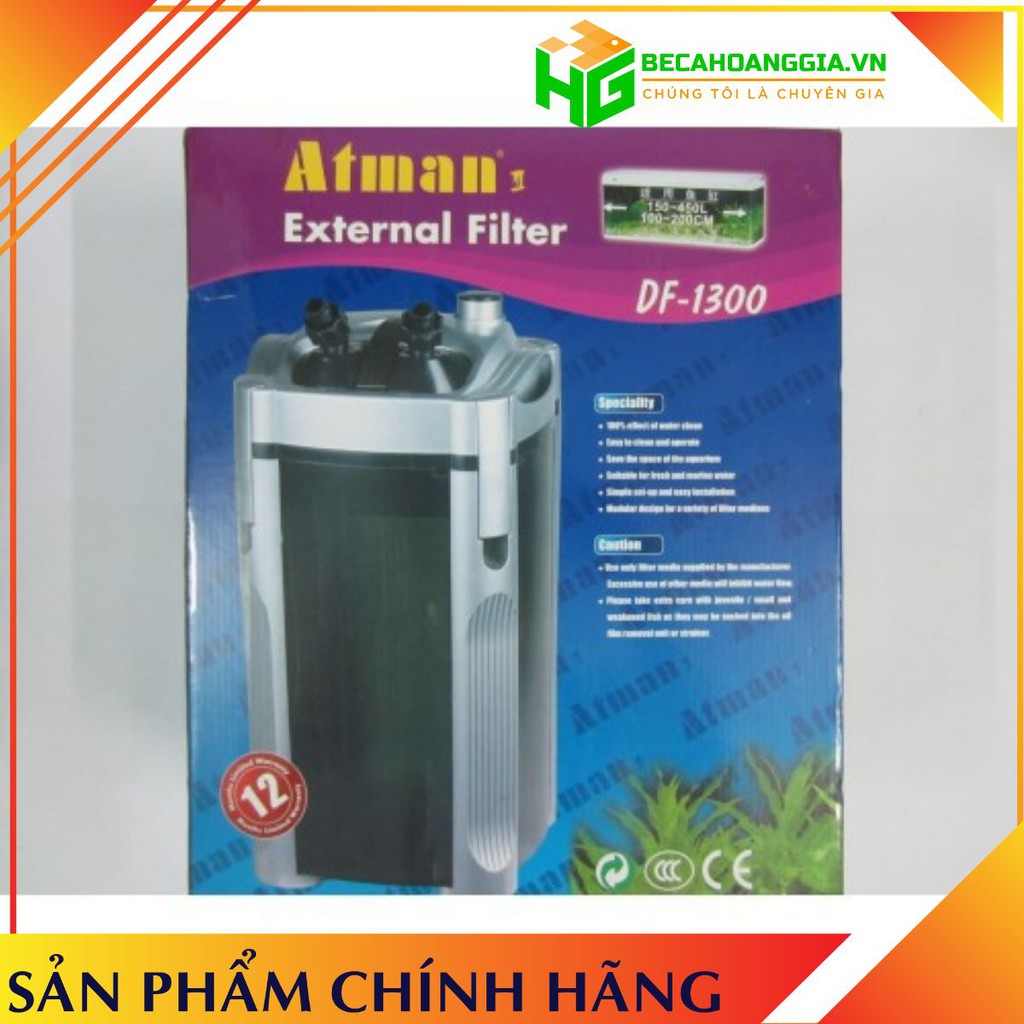 [ Hot Giá Sỉ ] Thùng lọc bể cá Atman DF 1300