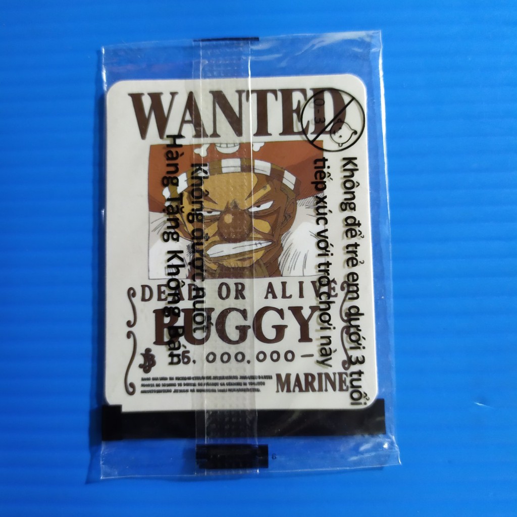 [Một Thẻ ] Thẻ Toonies One piece Nguyên bản wanted P2