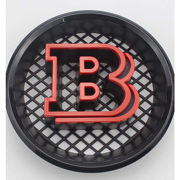 Logo 185mm Gắn Phía Trước Xe Hơi BRABUS Mercedes Benz G class W463 G500 G350 G63 G65 Đen