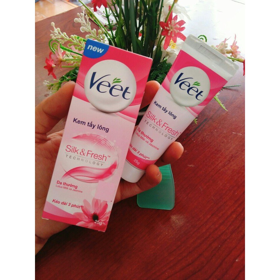 Kem tẩy lông cho da thường Veet Silk Fresh 25g