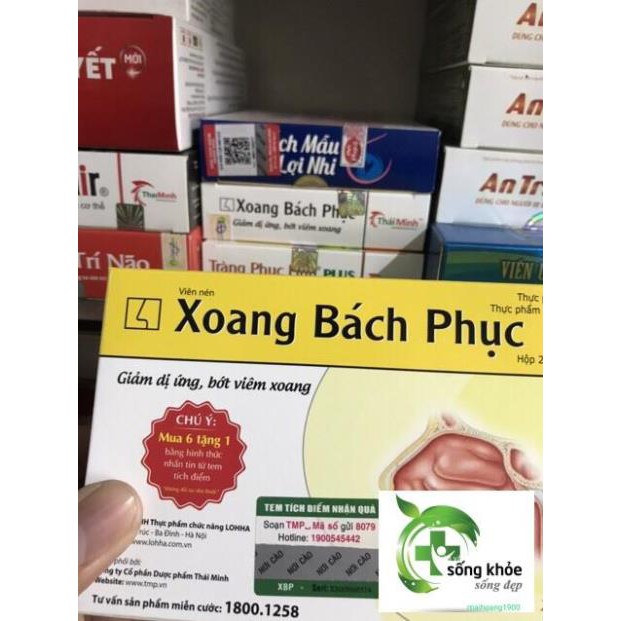 Xoang Bách Phục Combo 6 Hộp- Hỗ trợ điều trị viêm xoang mạn tính, viêm mũi dị ứng