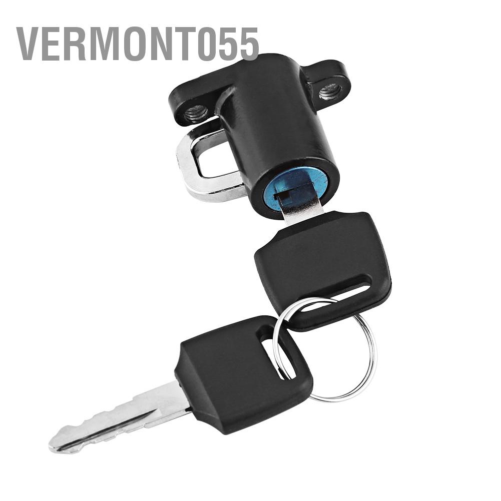 Vermont055 Đa năng Xe máy Mũ bảo hiểm Khóa móc treo với bộ 2 chìa khóa