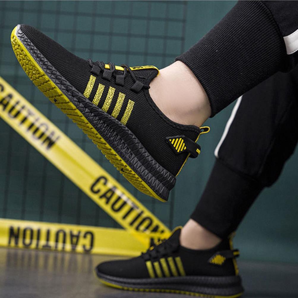 Giày Sneaker Nam TKTMS33 Giày Thể Thao Nam Vải Lướí Thoáng Khí Phối Sọc Đế Mêm Êm Chân Chính Hãng TKT STORE Size (39-43 | BigBuy360 - bigbuy360.vn