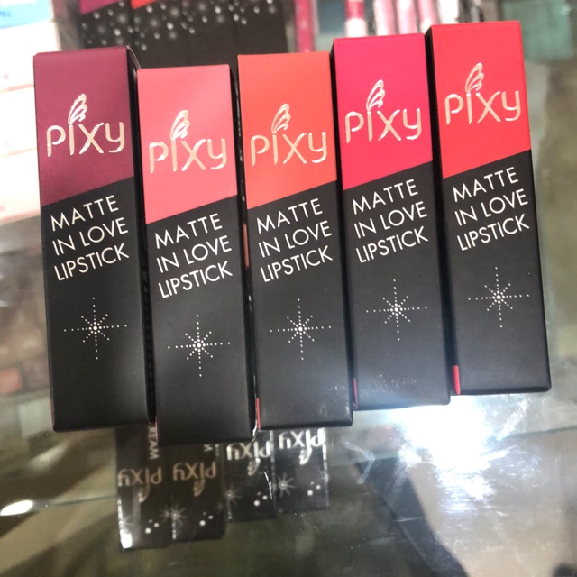 (hàng Mới Về) Son Lì Pixy Thiết Kế Hình Trái Tim Xinh Xắn