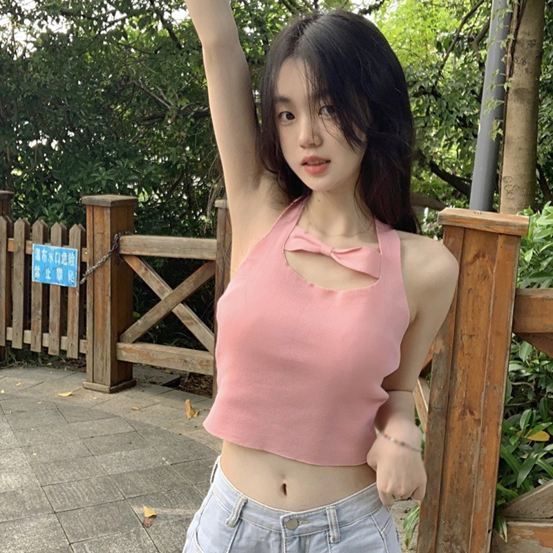 Áo Dệt Kim Sát Nách Dáng Ôm Thời Trang Hàn Quốc Cho Nữ