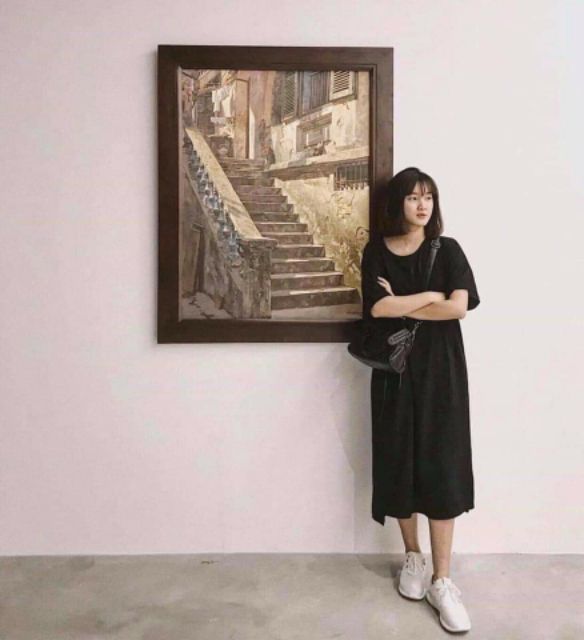 VÁY MAXI SUÔNG BASIC VẠT LỆCH - ĐẦM TAY LỠ HOT | BigBuy360 - bigbuy360.vn