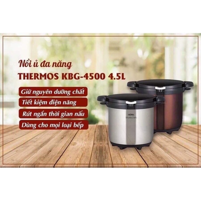 Nồi ủ chân không Thermos 4.5 lít Nhật KGB-4500 chính hãng