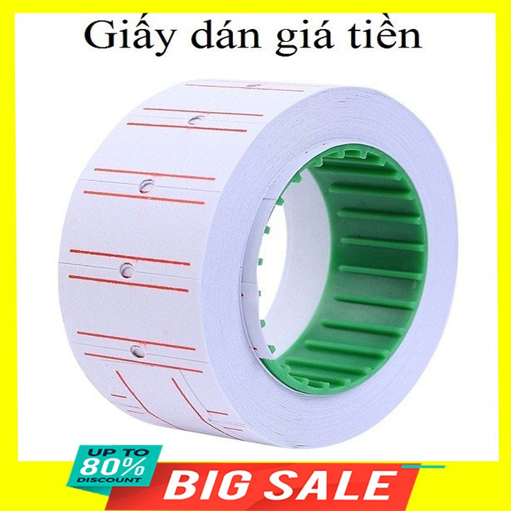 Cuộn giấy dán giá tiền, giấy dính giá tiền