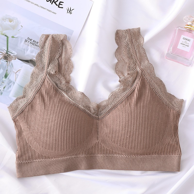 Áo ngực thiết kế theo phong cách thể thao có viền ren dành cho nữ | BigBuy360 - bigbuy360.vn