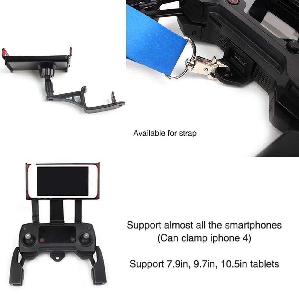 Giá kẹp điện thoại/máy tính bảng/màn hình theo dõi kèm tay cầm và kẹp gắn bộ điều khiển máy bay DJI Spark Mavic Pro Air