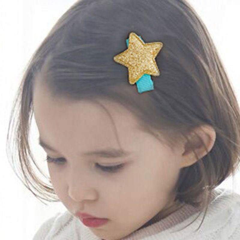 Set 10 Kẹp Tóc Ruy Băng Dễ Thương Cho Bé Gái