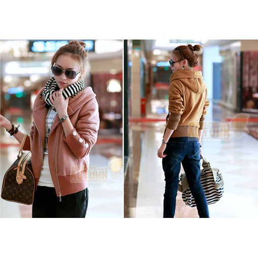 Áo Khoác Nữ Đẹp Tay Đính Nút Hàn Quốc - MS04