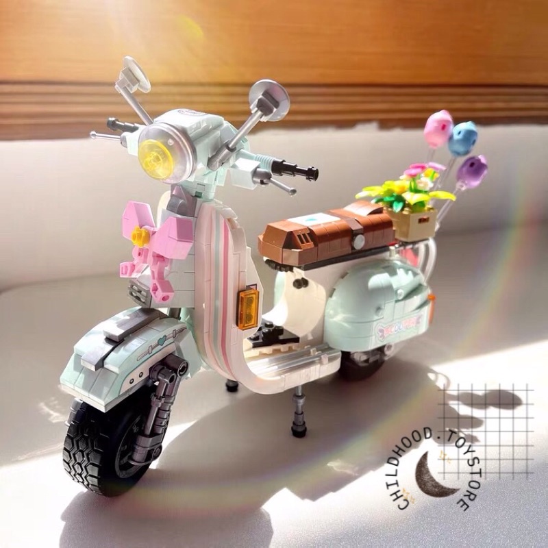 MÔ HÌNH LẮP RÁP LEGO XE MÁY VESPA MINI
