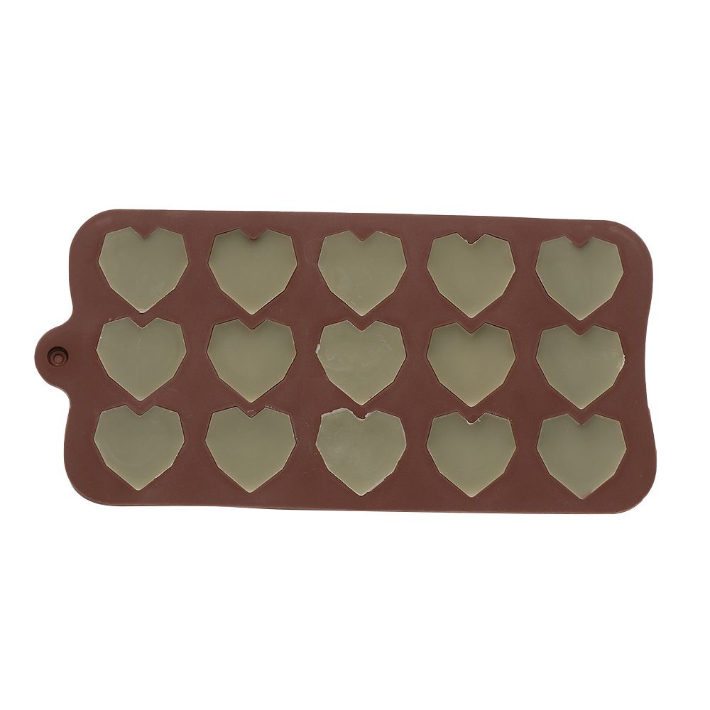 CONOPERYKhuôn làm bánh  bằng silicon 15 ngăn hình trái tim 3D cao cấp