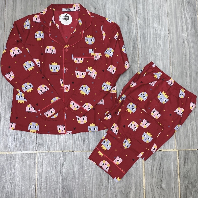 Bộ pijama Kate Thái mềm dài tay