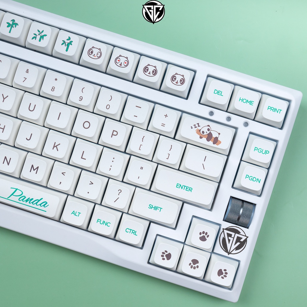 Keycap PANDA 134 nút bàn phím cơ Thick PBT dày 1.5MM XDA cao 9.5MM