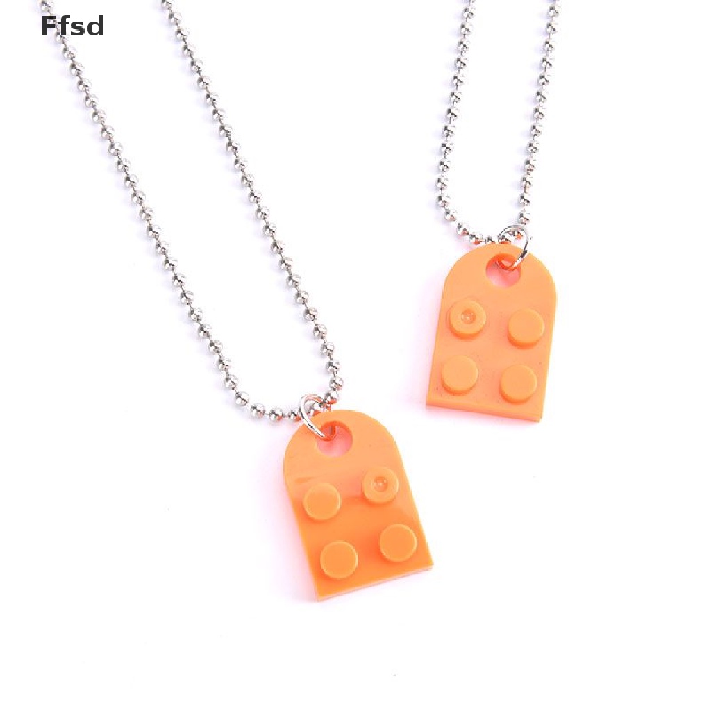 {Ffsd} Set 2 Vòng cổ Tình Bạn Mặt Viên Gạch Trái Tim Tình Bạn Dễ Thương Cho Nam Và Nữ