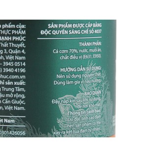 Nước mắm cá cơm Hạnh Phúc 60 độ đạm chai 250ml