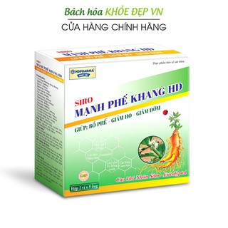 Siro thảo dược giảm ho, giảm đờm, bổ phế, giảm khô rát cổ họng - 10 ống [Mạnh Phế Khang HD]