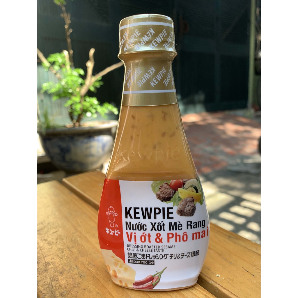 Nước xốt mè rang vị ớt &amp; phô mai Kewpie