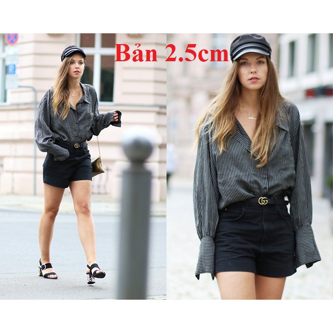 Thắt lưng nữ, dây lưng nữ siêu rẻ. Thiết kế dây da kèm mặt dây lưng, chất liệu đồng