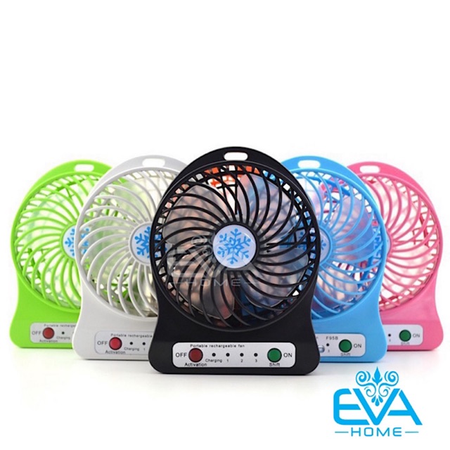 Quạt Sac Mini Cầm Tay 3 Tốc Độ Siêu Mát