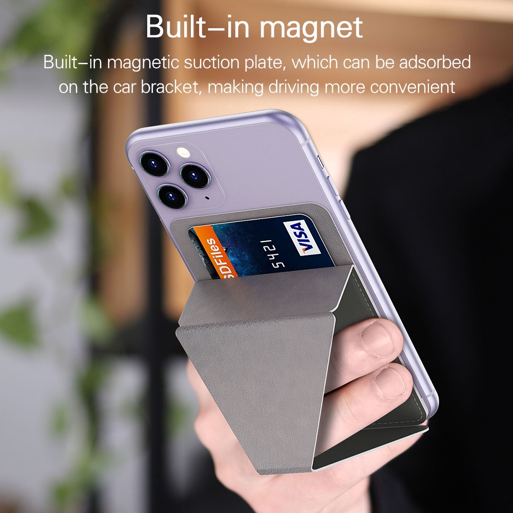 Giá đỡ cầm tay có thể đựng thẻ dán lưng điện thoại | BigBuy360 - bigbuy360.vn