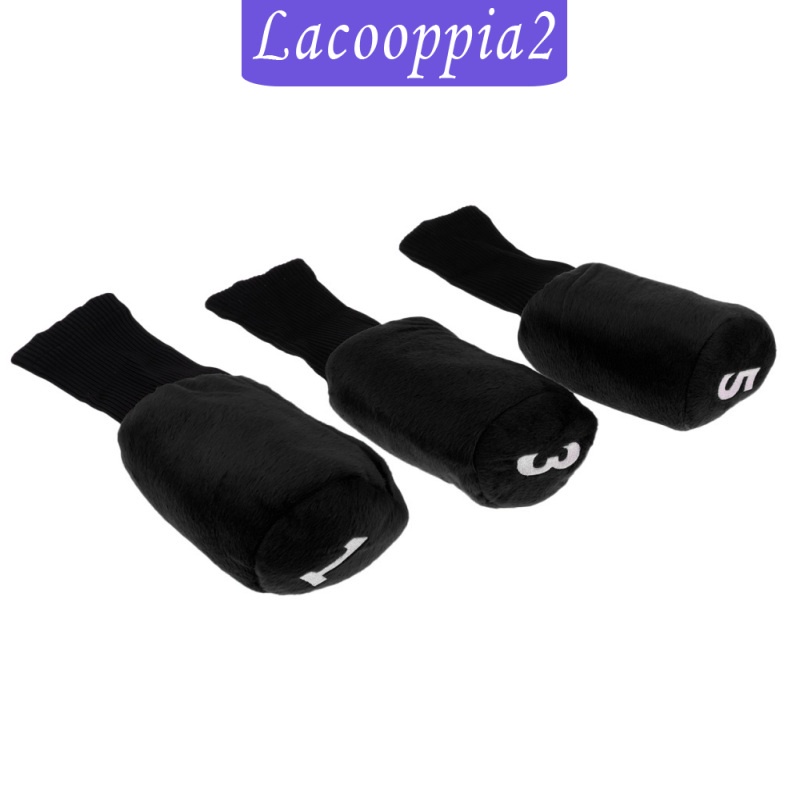 Bộ 3 Vỏ Bọc Đầu Gậy Đánh Golf Lacooppia2 Màu Đỏ + Đen Cho Nữ