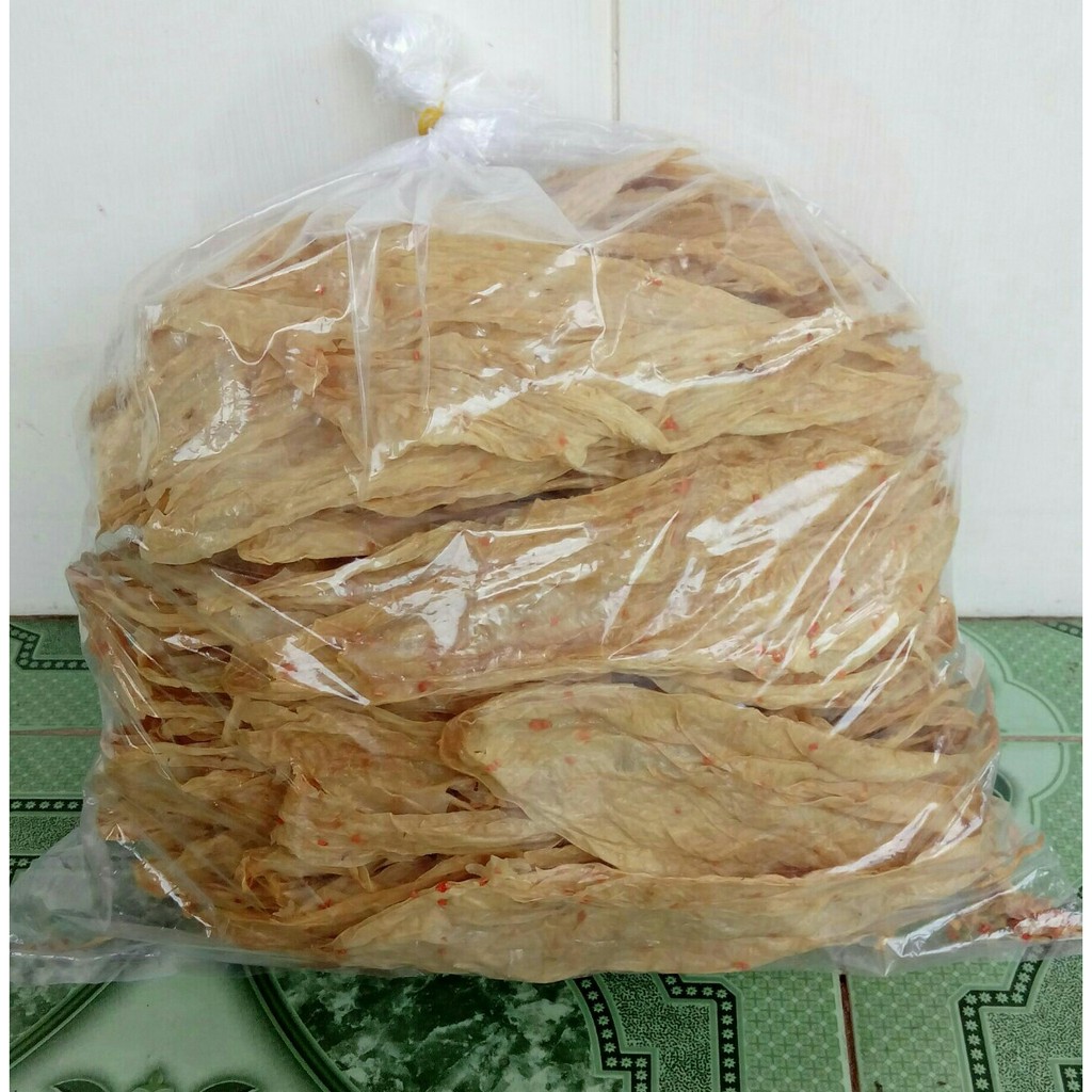 Khô cá lưỡi trâu chay (Khô phù trúc, tàu hủ ky) 0.5kg