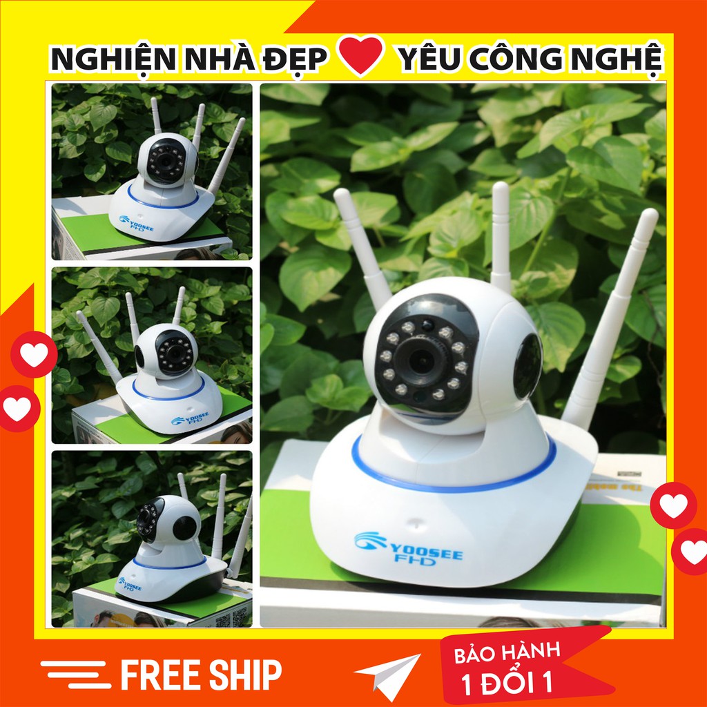 Camera WIFI Yoosee HD720P 3 Anten 720HD Siêu Nét 2019 | BigBuy360 - bigbuy360.vn