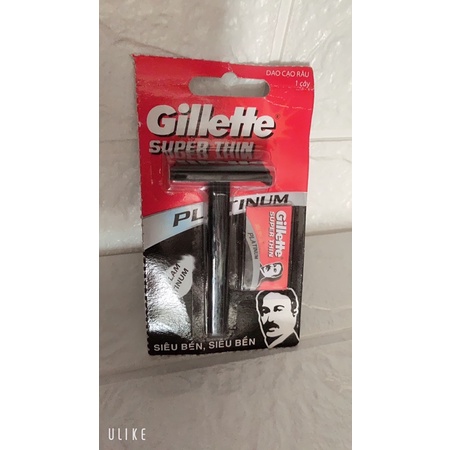 Bàn Cạo Râu Gillette Cổ Điển  Dùng Bằng Lưỡi Lam (Tặng kèm 1 lưỡi lam)