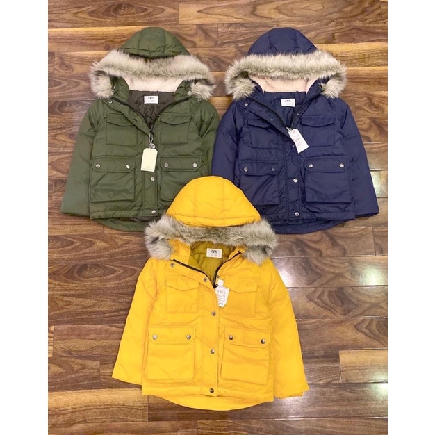 áo phao parka Zara cho bé hàng VNXK siêu đẹp ( ảnh thật trải sàn)