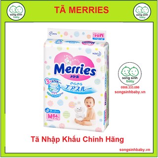 Tã - bỉm dán merries m64 nhật bản