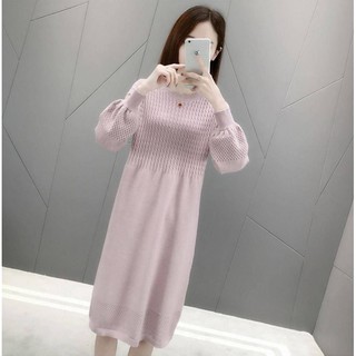 V006 - Váy len cao cấp tay bồng