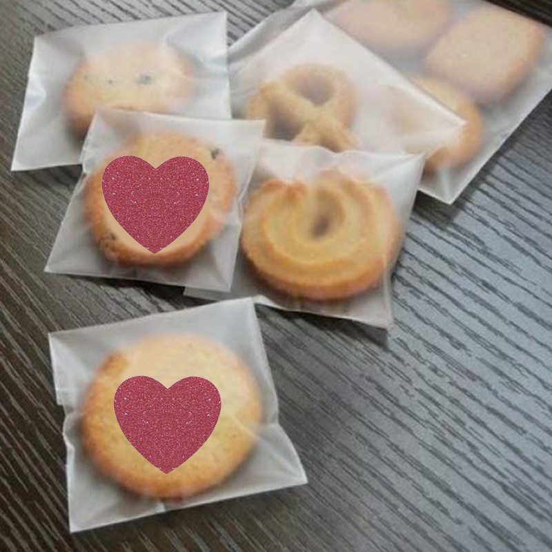 Bộ 3 Cuộn Nhãn Dán Màu Lấp Lánh Trang Trí Hộp Quà Valentine