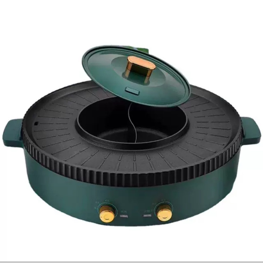 Bếp nướng điện không khói - Bếp lẩu nướng đa năng ELECTRIC BARBECUE GRILL BBQ 1500W (BQQ2005)