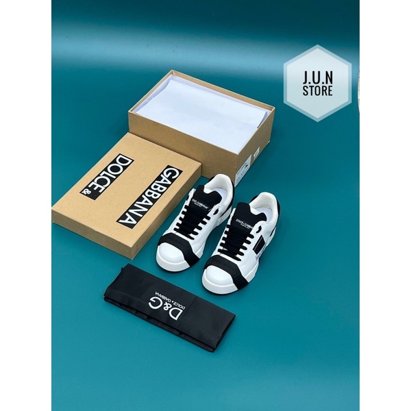 GIÀY SNEAKER DOLCE&GABANA CHẤT TRẮNG ĐEN LAI AU SC