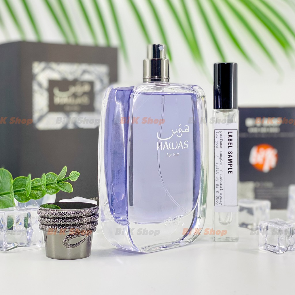 Bi K Shop - Nước hoa nam Rasasi Hawas for Him EDP [Mẫu thử] | Thế Giới Skin Care