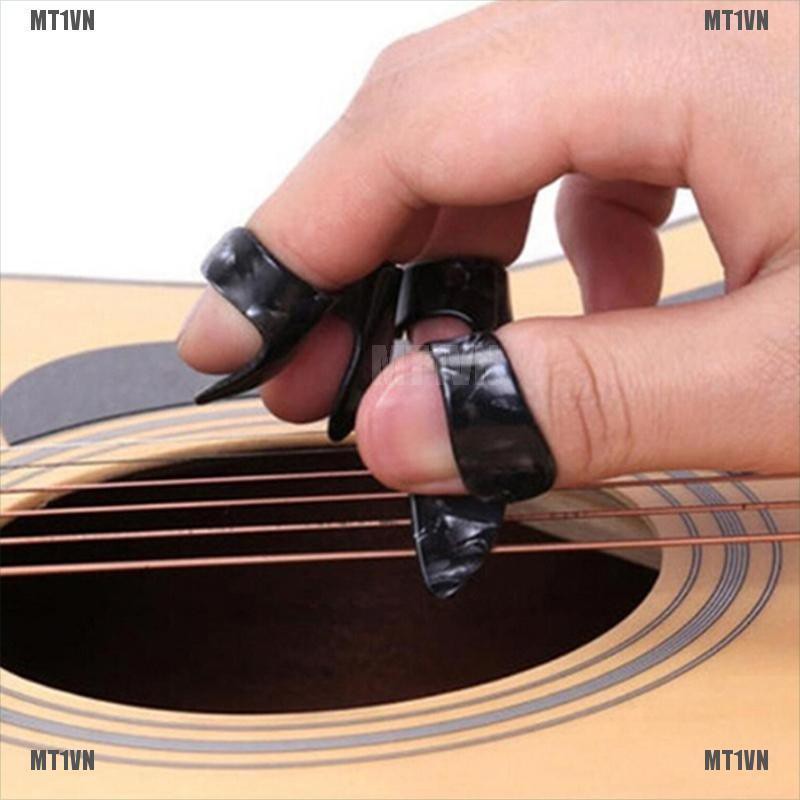 Bộ 4 phím đánh đàn guitar acoustic/guitar điện đeo ngón tay tiện dụng