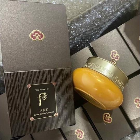 Hũ Kem tẩy trang Whoo Vàng Cream Cleanser 210ml