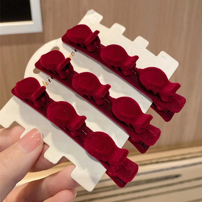 Kẹp Tóc Đính Bóng Lông Dễ Thương Thời Trang Hàn Quốc Cho Nữ