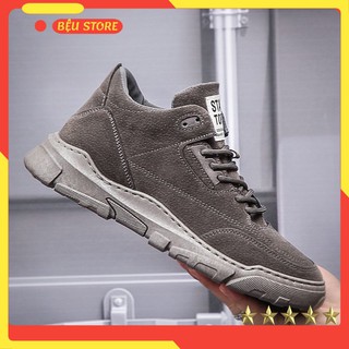 Giày Sneaker Nam ⚜️Bệu Store⚜️ Giày Nam Da Lộn Cổ Lửng [ Hàng Độc Nhập Khẩu] Cao Cấp Phong Cách Hàn Quốc
